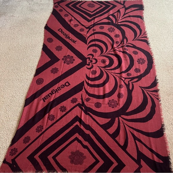 Desigual boho fringe blanket scarf - Picture 1 of 5